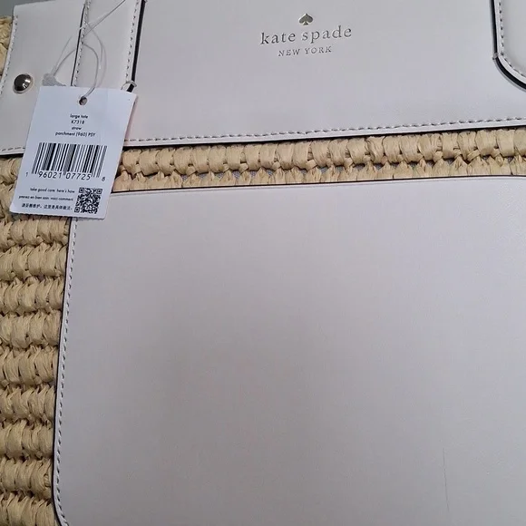Kate Spade Tan and Cream Woven Tote - Picture 2 of 13